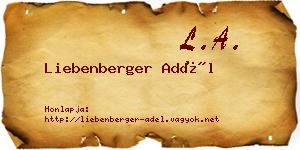 Liebenberger Adél névjegykártya